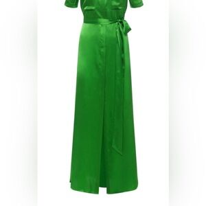 L'AGENCE
Klement belted silk-satin maxi shirt dress